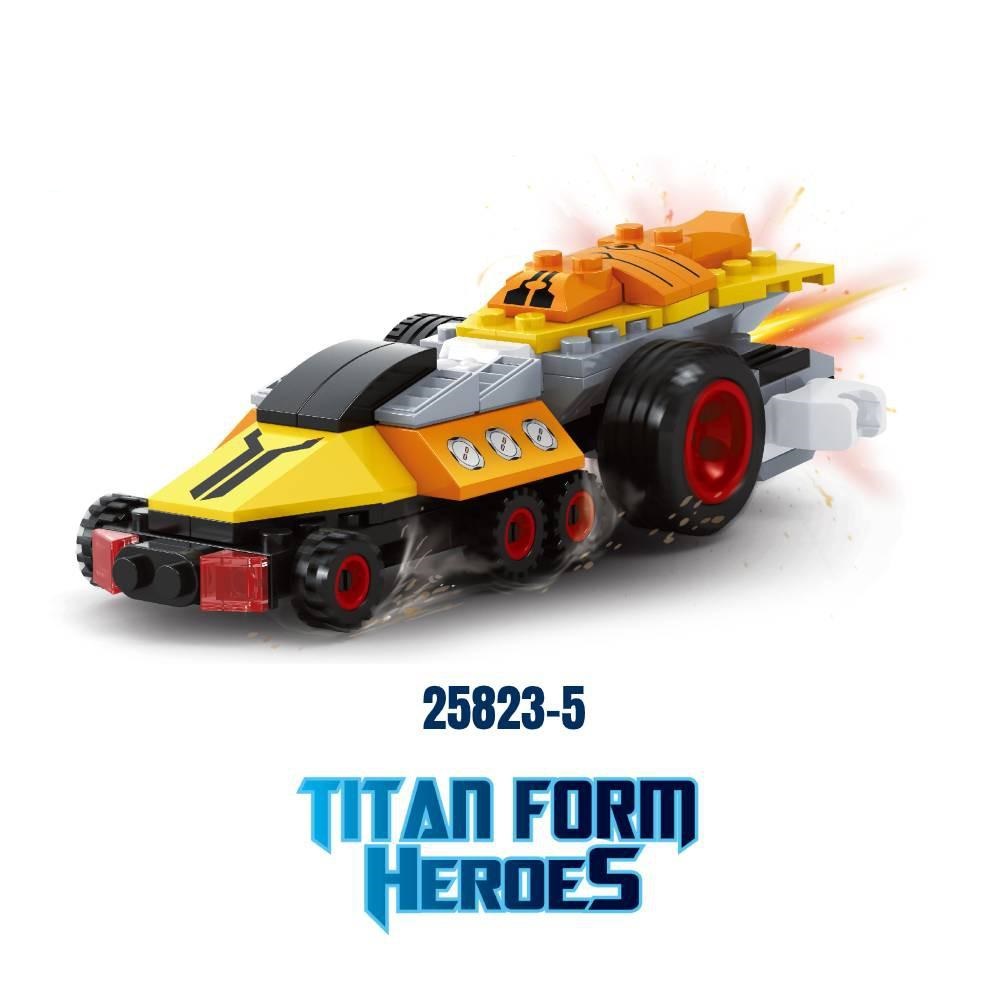 Đồ chơi lắp ráp Titan Form Heroes - Máy bay chiến đấu và siêu xe Super God of War 25823