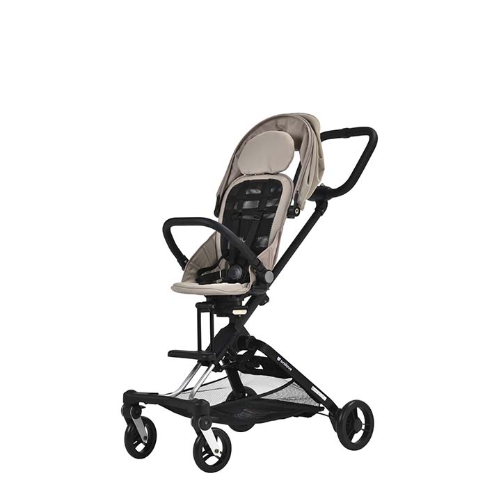 Unilove Xe đẩy siêu nhẹ 3 trong 1 On-the-Go dễ dàng gấp gọn, có mái vòm chống tia UV và ghế ngồi xoay 360 độ