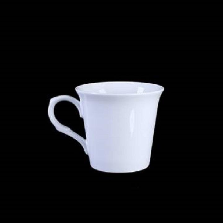 Cốc Sứ Miệng Loe Trắng Cao Cấp Dung Tích 250 ml