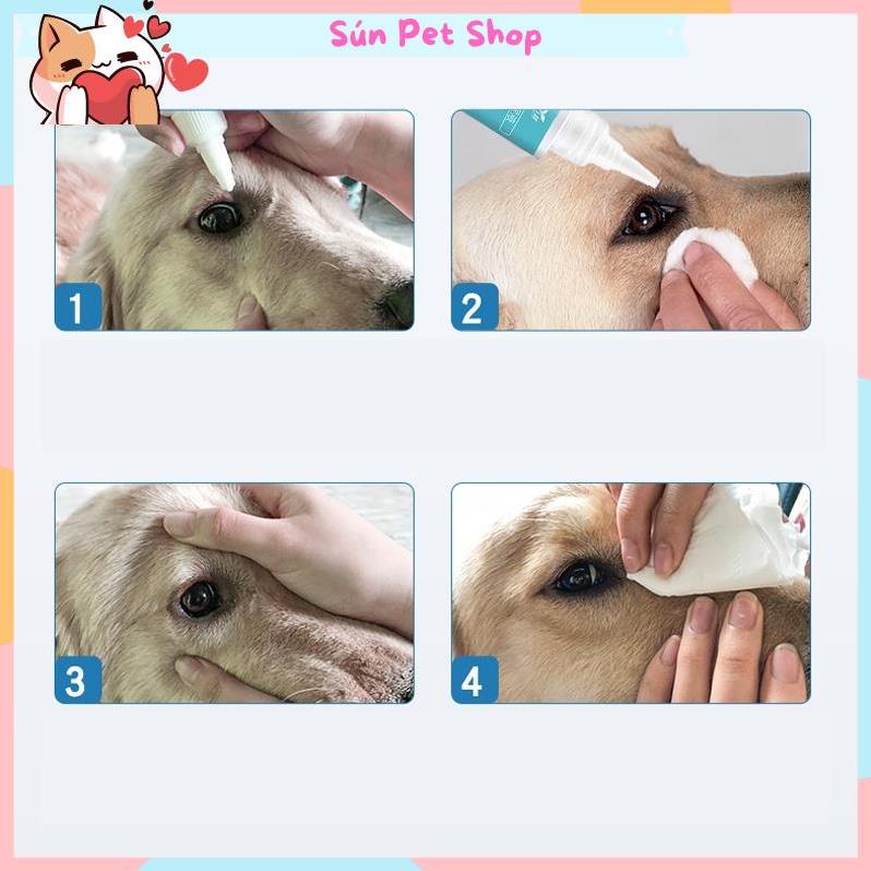 Dung dịch vệ sinh mắt cho chó mèo Dorrikey 60ml