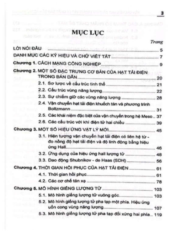 Sách - Vận Chuyển Hạt Tải Điện Trong Vật Lý Chất Bán Dẫn Hệ Thấp Chiều