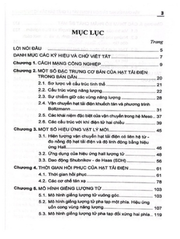 Sách - Vận Chuyển Hạt Tải Điện Trong Vật Lý Chất Bán Dẫn Hệ Thấp Chiều (DN)