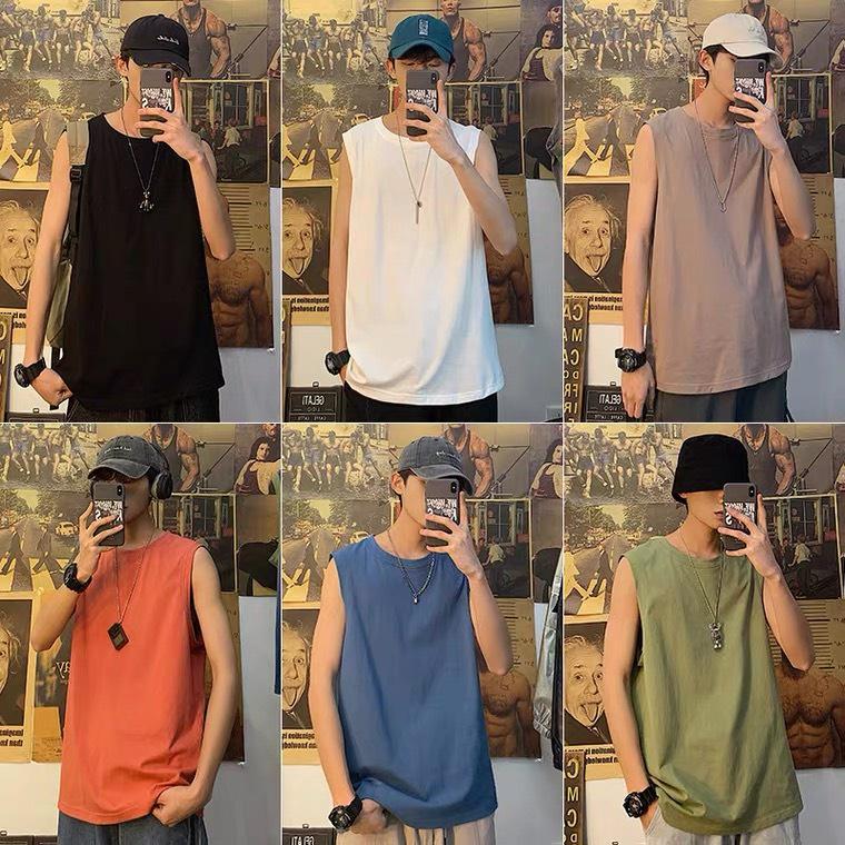 Áo ba lỗ - Áo Tank Top unisex co giãn thấm hút mồ hôi, chất liệu cotton siêu mát, đường may kĩ, hàng cao cấp