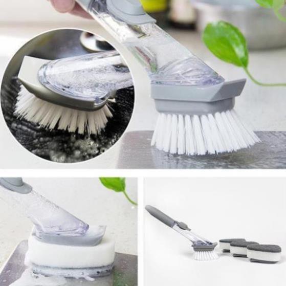 Chổi cọ rửa đa năng kèm bình xịt nước tiện lợi