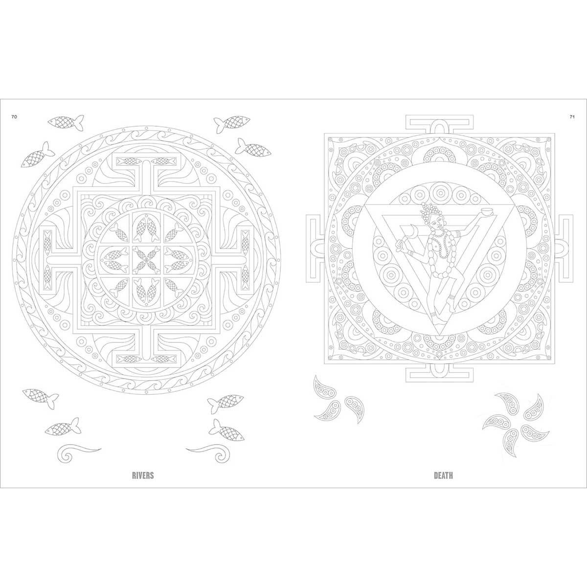 Sách Color Yourself to Mindfulness: 100 Mandalas And Motifs To Color Your Way To Inner Calm