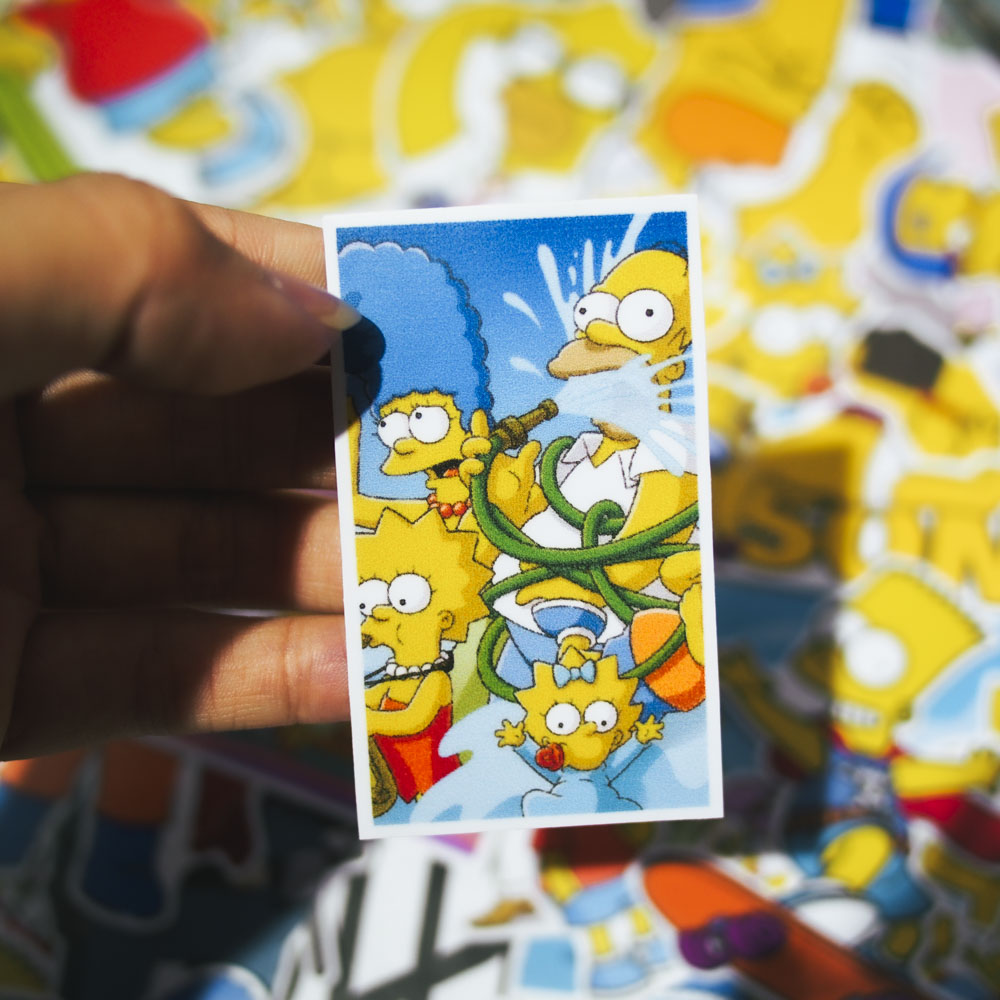 Set 100 sticker hình dán - The Simpsons