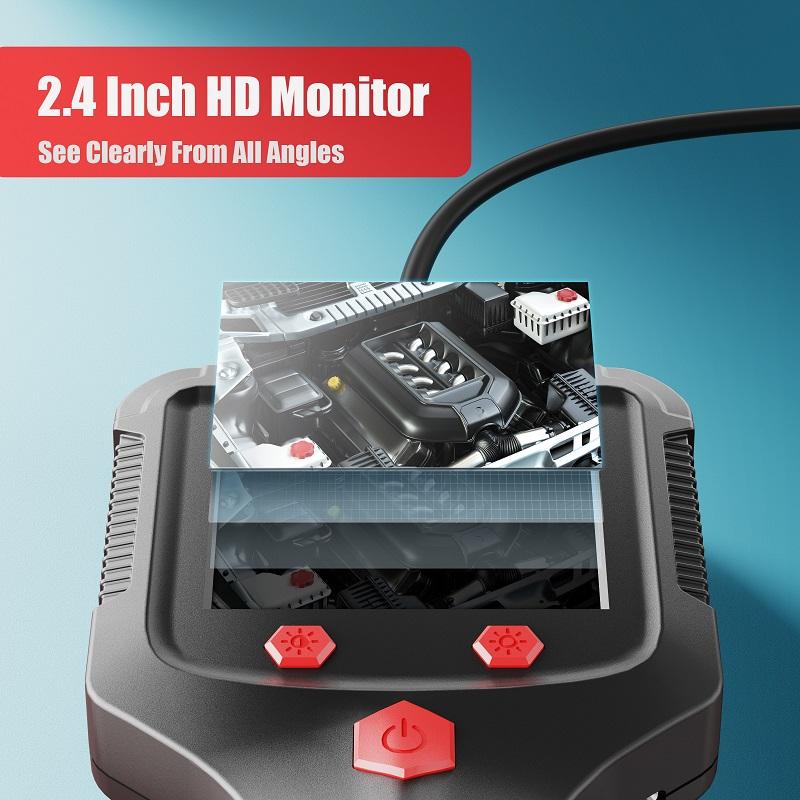 Màn Hình IPS 2.4 ''Camera Nội Soi Công Nghiệp HD1080P 30 Mét Cáp Kiểm Tra Ống Cống Borescope IP68 Đèn LED Chống Nước 2600MAh