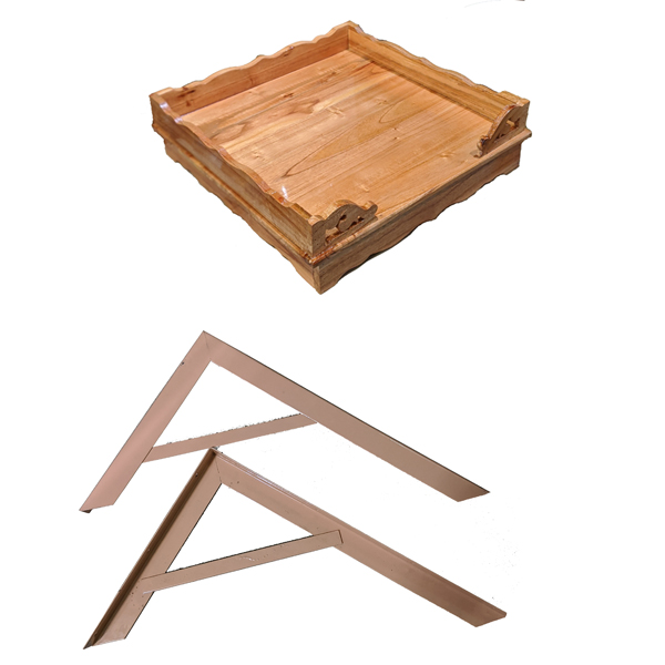 Combo bàn thờ treo tường + giá đỡ dùng cho nhà chung cư 4T PT0234(40 cm x 40 cm x 12 cm)