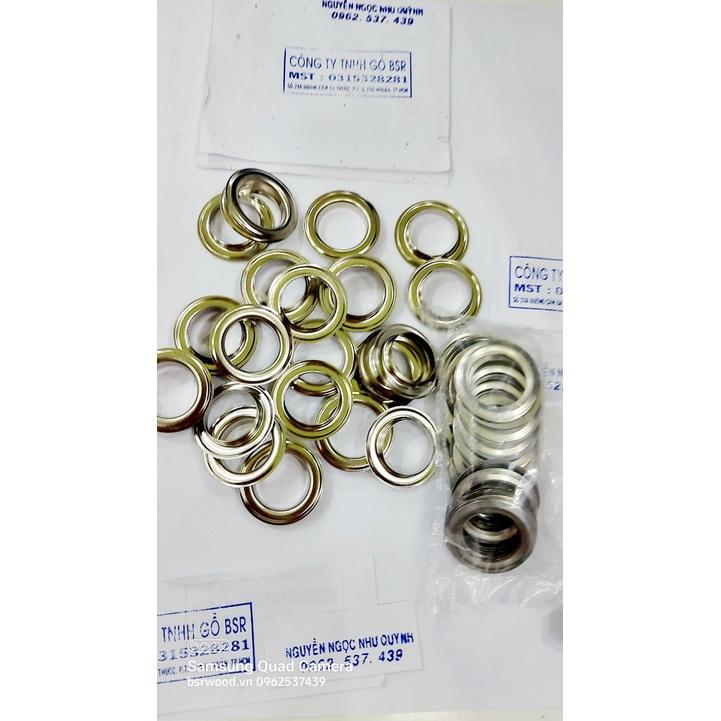 Khoen ore 20mm Khoen mắt cáo 20ly Bằng Thau không gỉ Màu Bạc Vàng Khuy mắt cáo Bấm Vải Phụ liệu may mặc