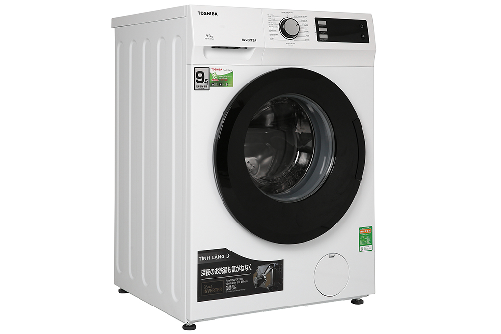 Máy giặt Toshiba Inverter 9.5 Kg TW-BK105S2V(WS) - Hàng chính hãng (Chỉ giao HCM)