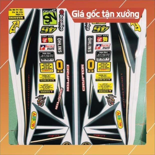 Tem rời exciter 2010 dán xe xanh xi măng sản phẩm y hình 100%