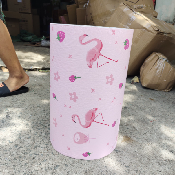 Combo 10 mét giấy dán tường, decal dán tường trang trí nhà cửa HẠC HỒNG MỚI khổ 45cm