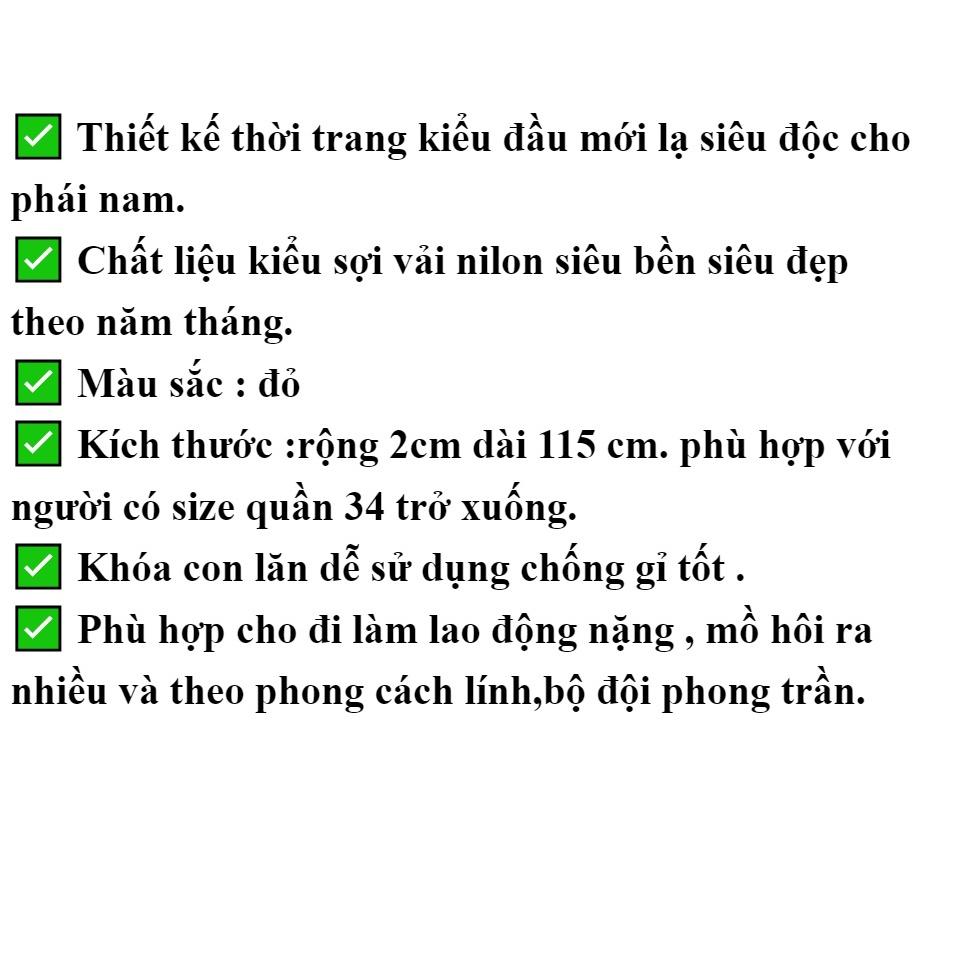 Dây Lưng Dây nịt nam Đỏ (1 Sợi )