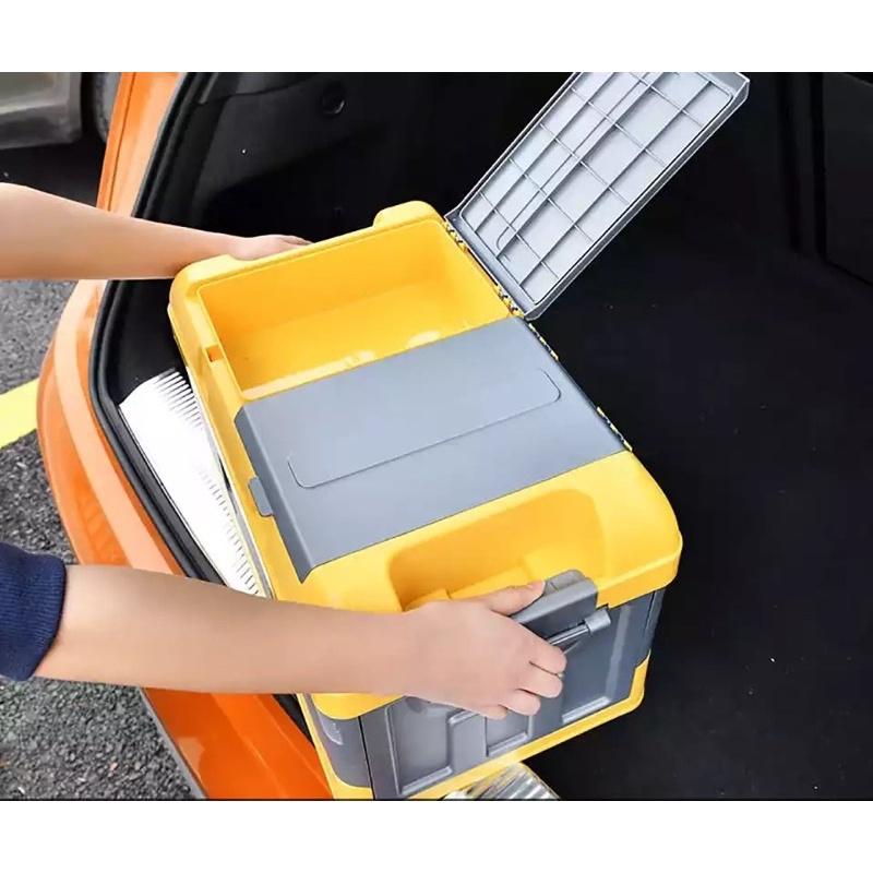 Freeship Hộp đựng đồ cốp xe ô tô có thể gấp gọn thông minh 56 lít