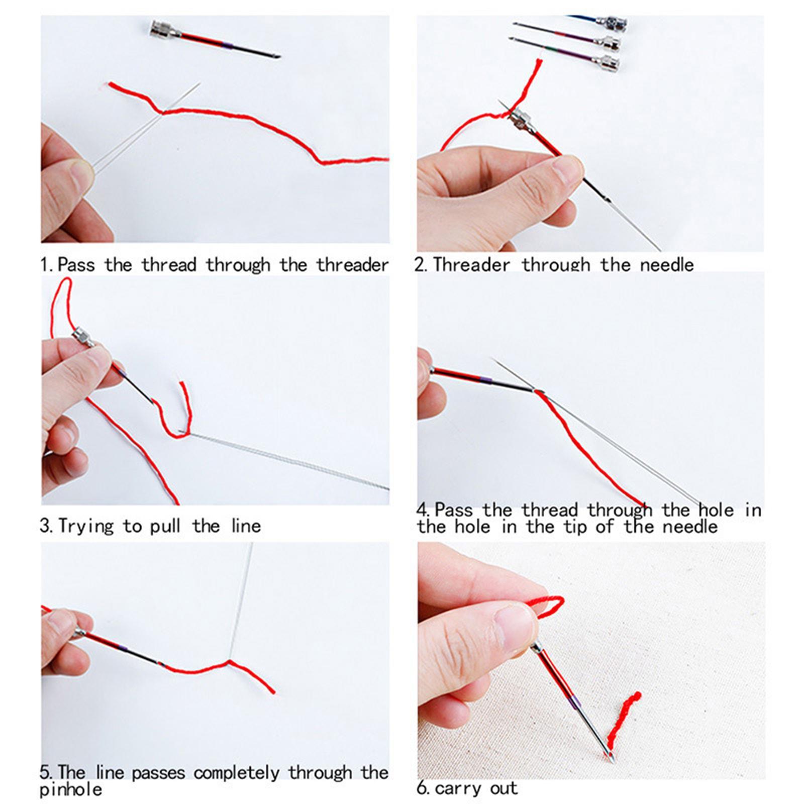 Embroidery Punch Needle, 62 Pcs Punch Needle Tool with Needle Punch, 48 Pcs Embroidery Thread, Embroidery Needles, Punch Needle Kit for Beginners