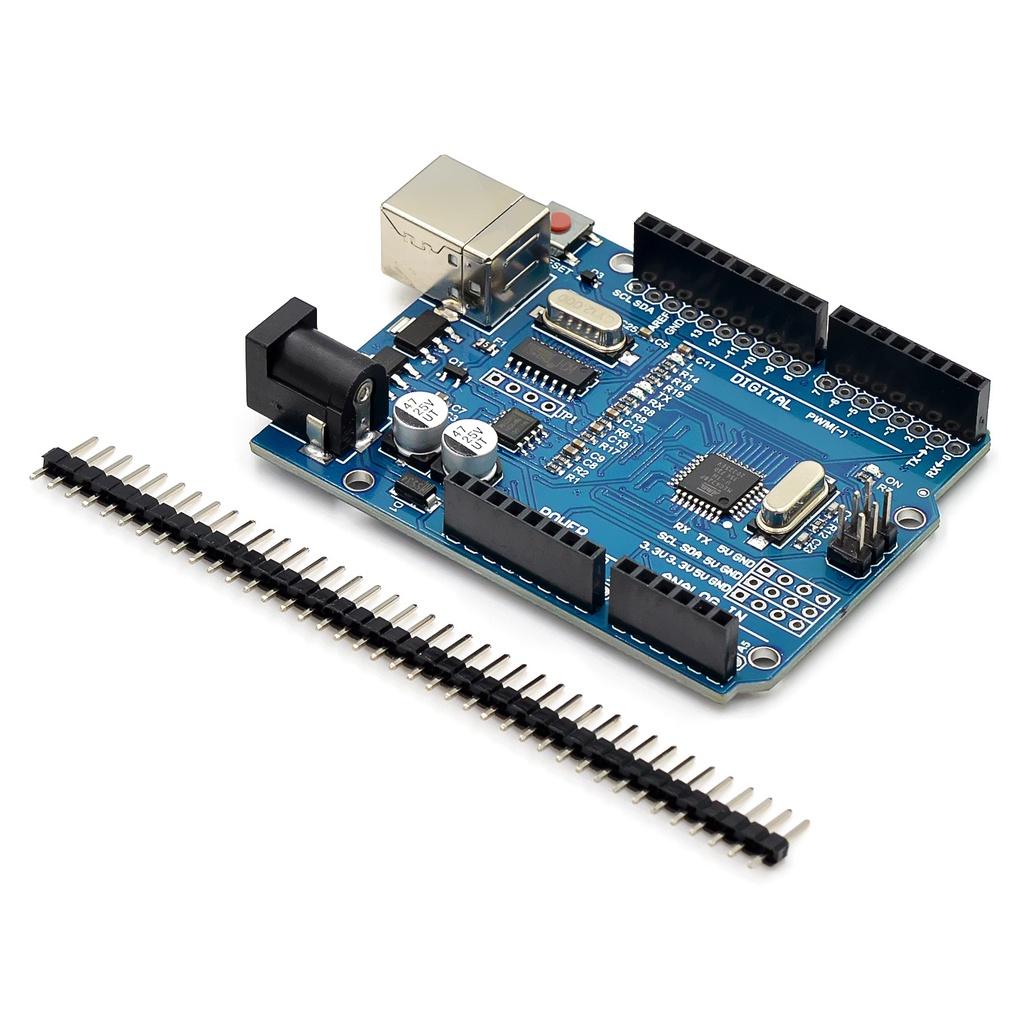 Mạch Arduino Uno R3 ATmega328P CH340 (Chip Dán -SMD), kèm cáp kết nối # linh kiện điện tử