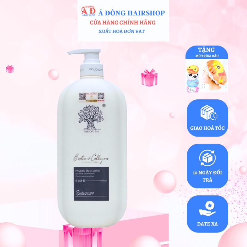 DẦU GỘI XẢ PASIORI TM COLLAGEN BIOTIN PHỤC HỒI, MỀM MƯỢT, NGĂN GÃY RỤNG 1000ML