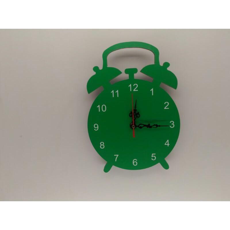 Đồng hồ treo tường clock màu xanh