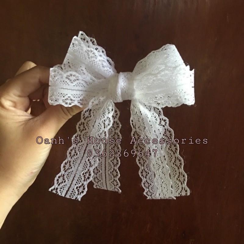 Kẹp nơ ren bo tròn
