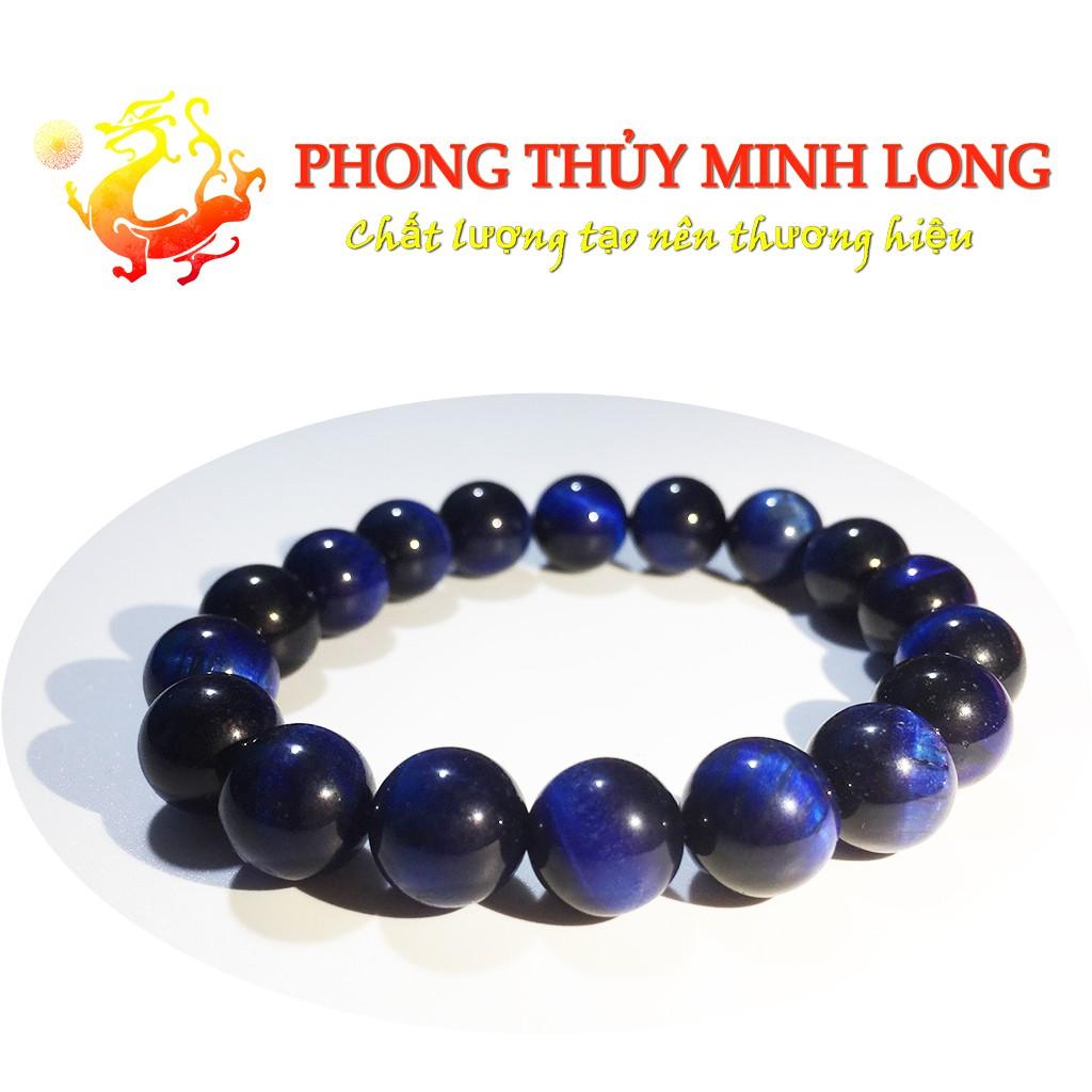 Vòng tay đá mắt hổ Xanh Dương chất lượng 5A hợp mệnh Thủy và Mộc