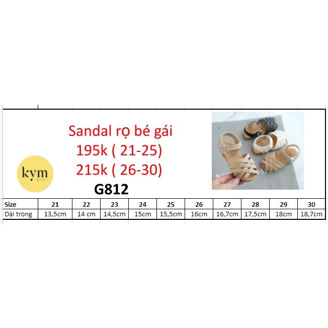 Giày sandal quai rọ cho bé gái G812