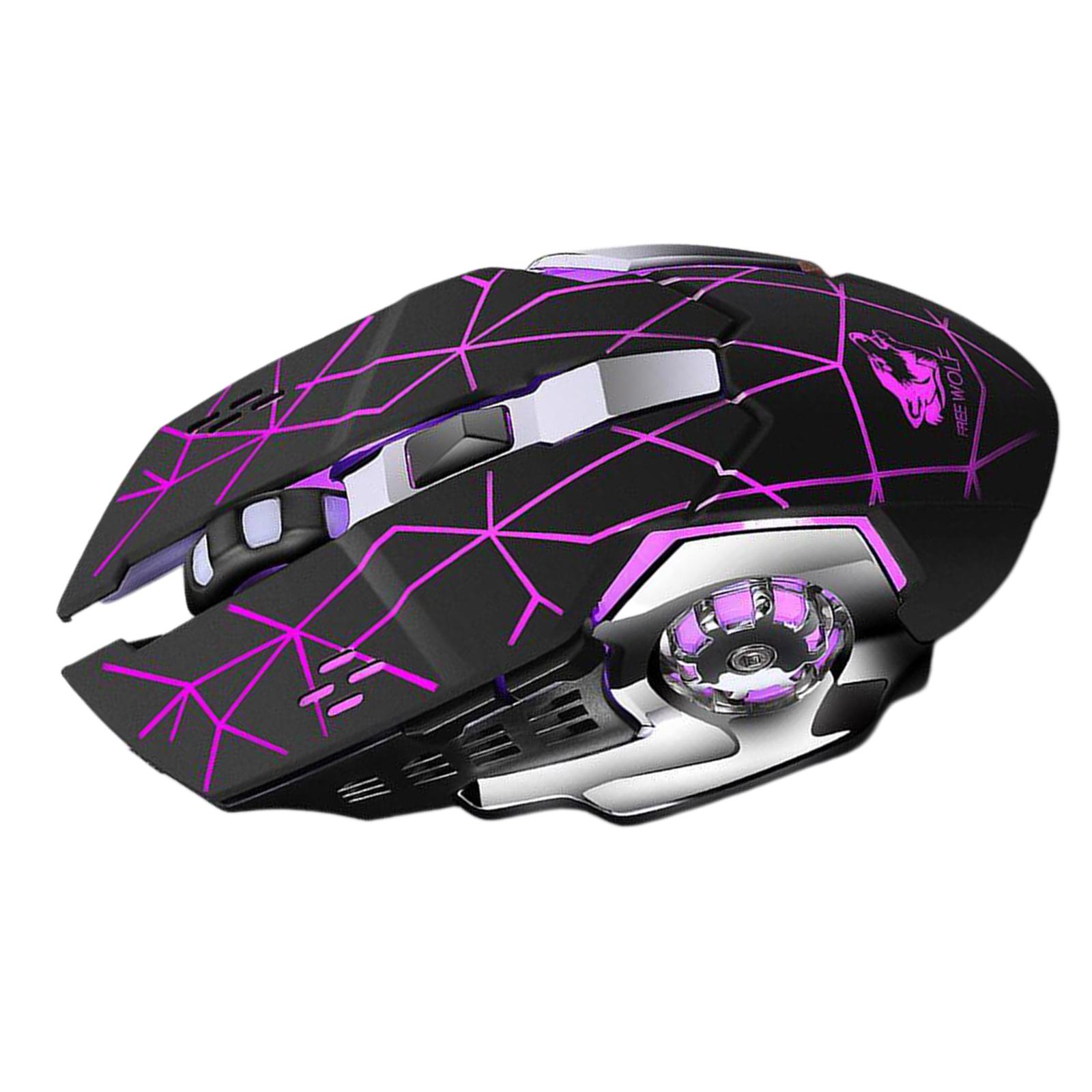 2.4G Gaming Wireless USB Computer Mice for Desktop PC Mouse 6 Buttons Windows Linux