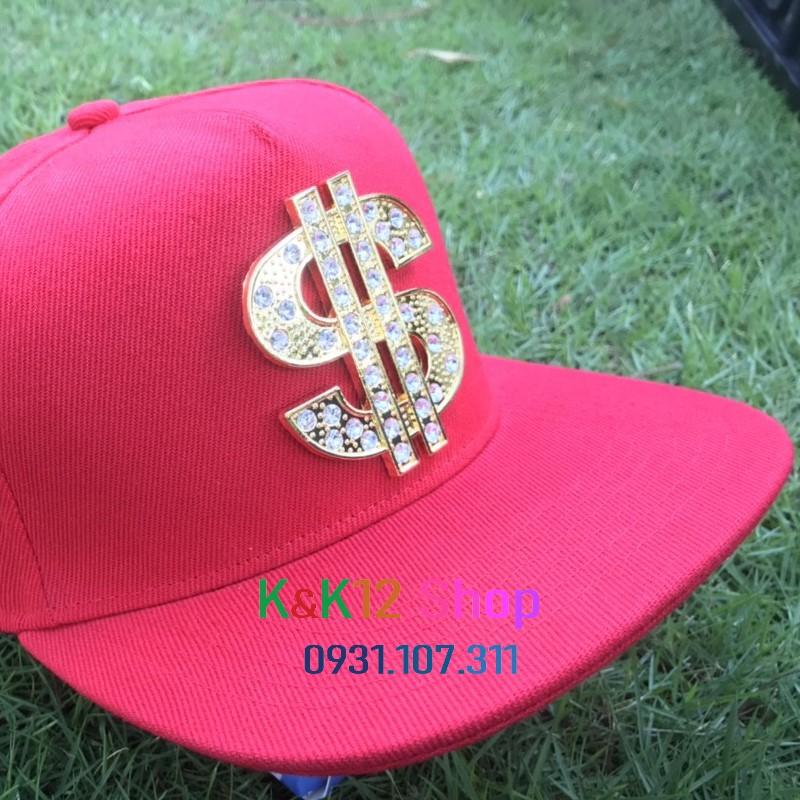 Mũ lưỡi trai, HIPHOP phong cách  Âu - Mỹ logo Dollar cực chất, thời trang đường phố, hiện đại phù hợp cho Nam và Nữ