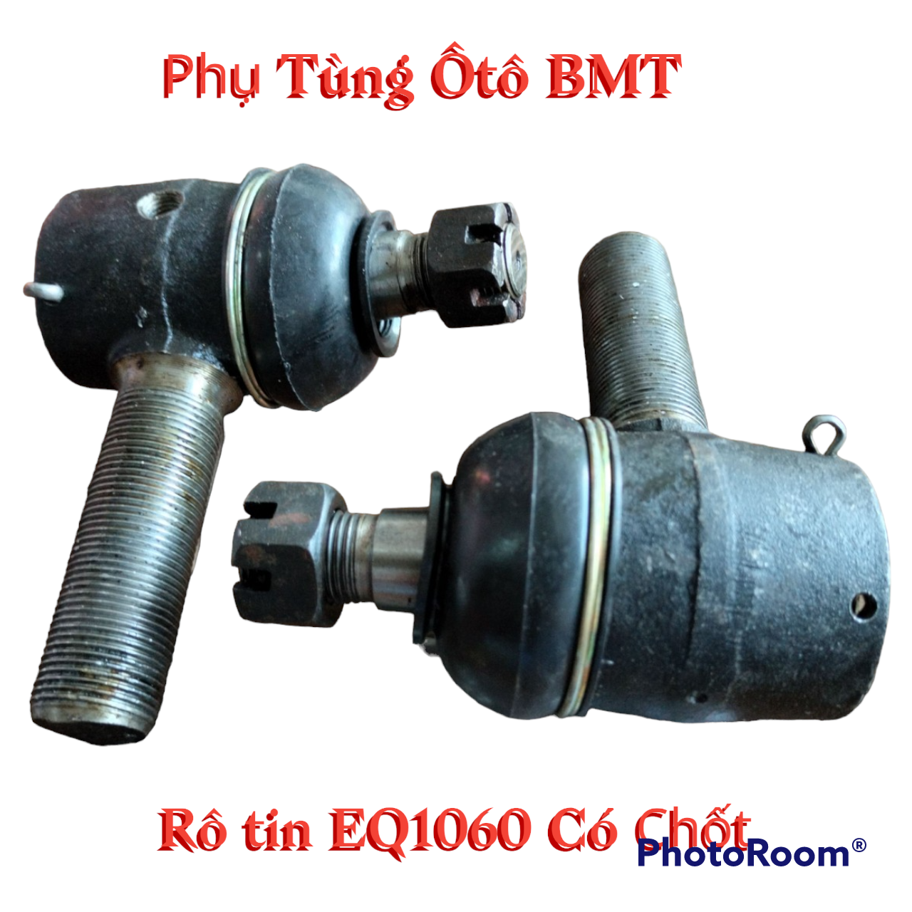 Một cặp (2 cái) Rotuyn (rô tin) lái dùng cho xe tải  2.5 tấn - 3.5 tấn, BJ1060, gai ngoài 22mm, côn 18mm