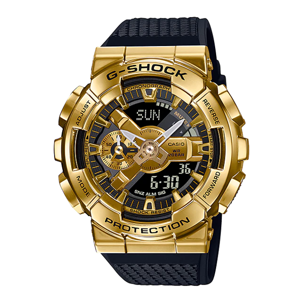 Đồng Hồ Nam Casio G-Shock GM-110G-1A9DR Chính Hãng | G-Shock GM-110G-1A9DR Gold Metal Dây Nhựa