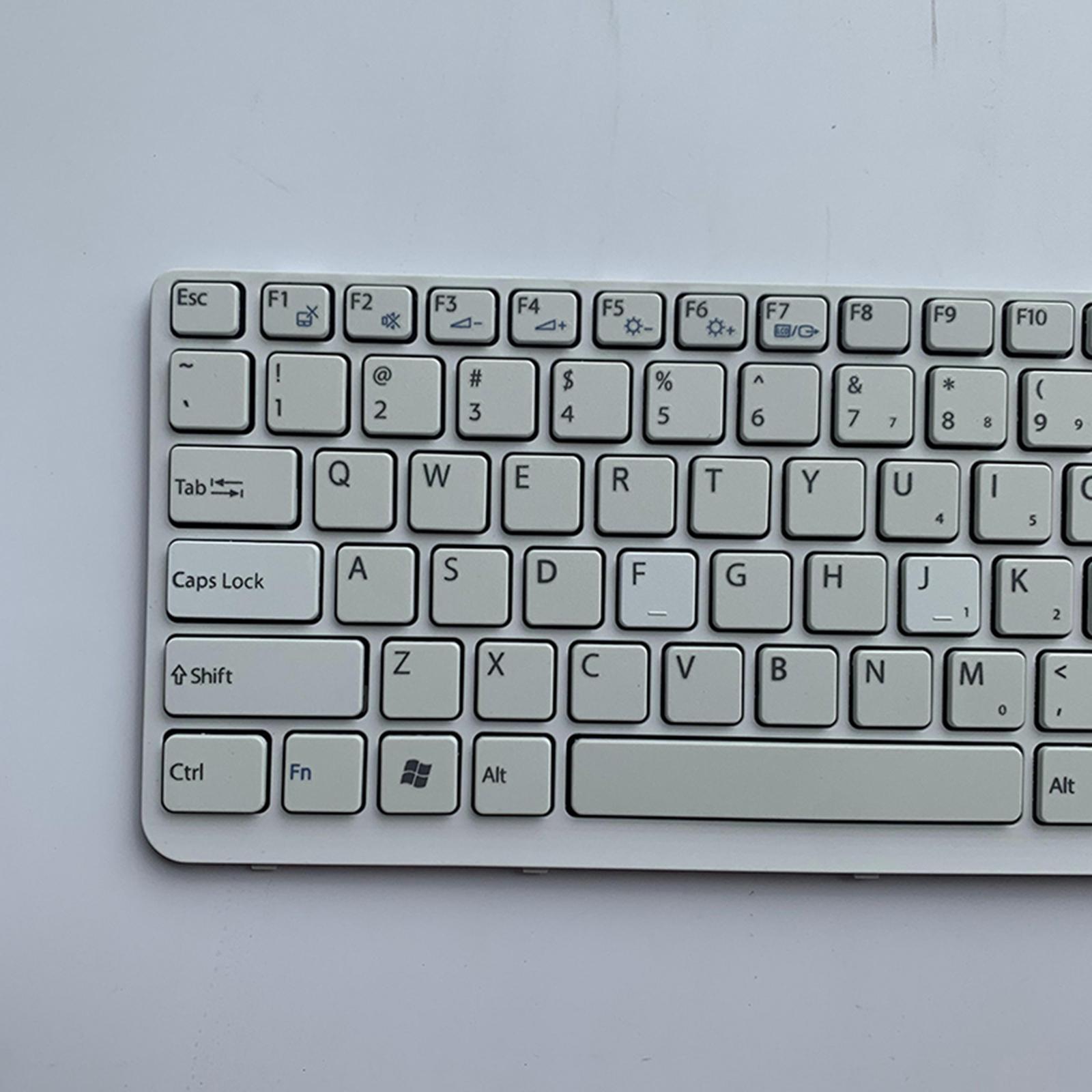 Laptop Replacement Keyboard US English White for  Sve141C11L E14