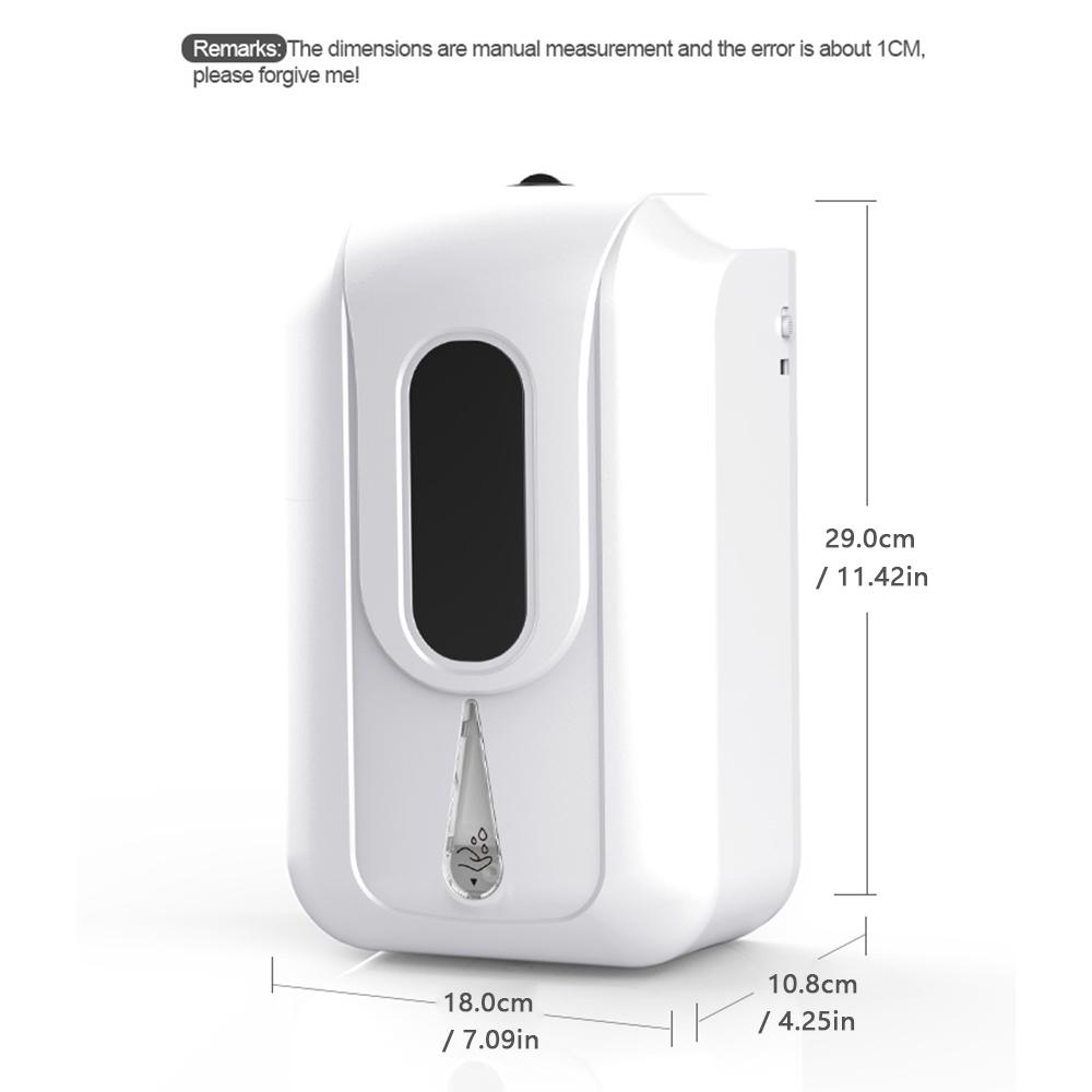 Máy phân phối xà phòng treo tường,dung tích lớn 2200ml,cảm ứng hồng ngoại,Được làm bằng vật liệu ABS và PC cao cấp
