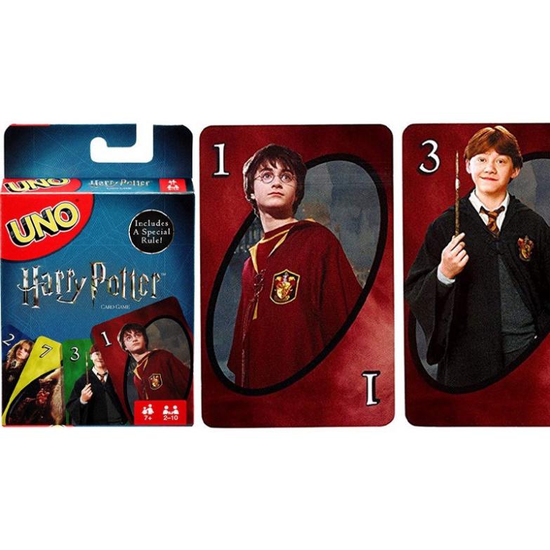 Bộ bài Uno họa tiết Phim Harry Potter độc đáo thú vị vui nhộn Cao Cấp Thẻ Cứng Bóng