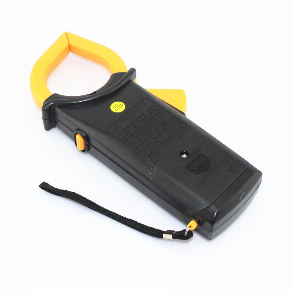 LCD Digital Ammeter Ohmmeter Multimeter Volt AC DC Tester Clamp Meter Yellow