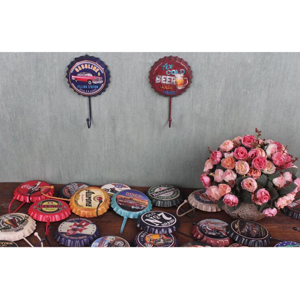 Vintage Style Heavy Duty Wall Hooks Metal Coat Towel Hat Key Hooks Hanger A