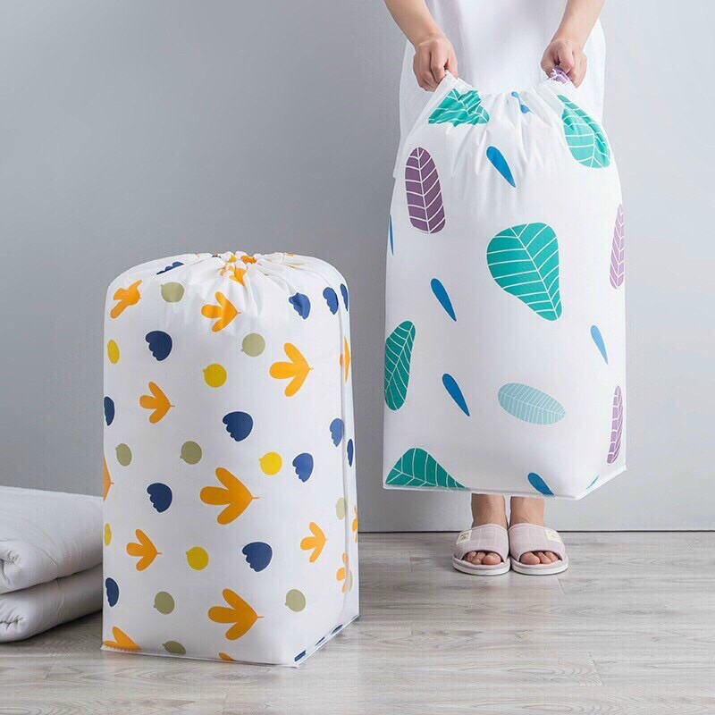 Túi đựng chăn màn quần áo cỡ lớn 135L Họa Tiết loại cao cấp chống ẩm mốc