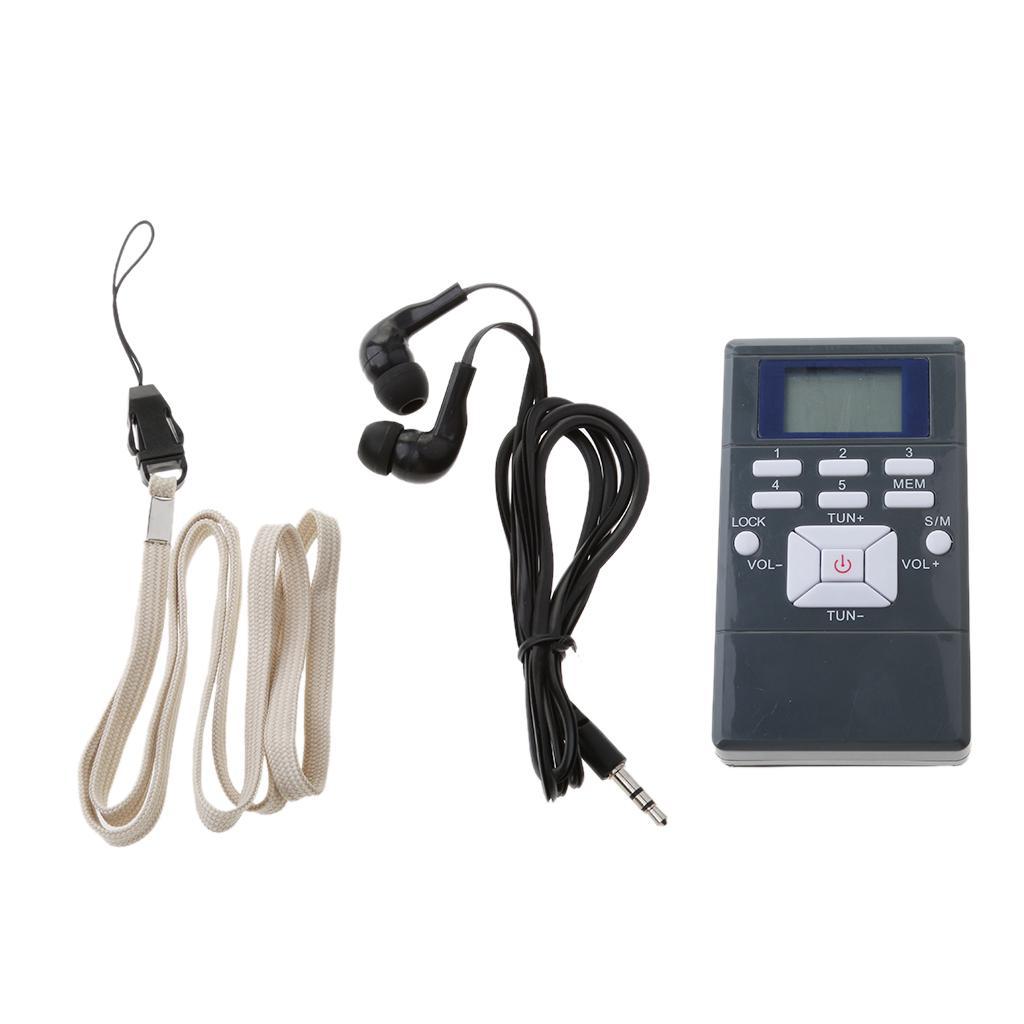 FM , Personal Digital Tuning Receiver Stereo with 2x AAA Battery