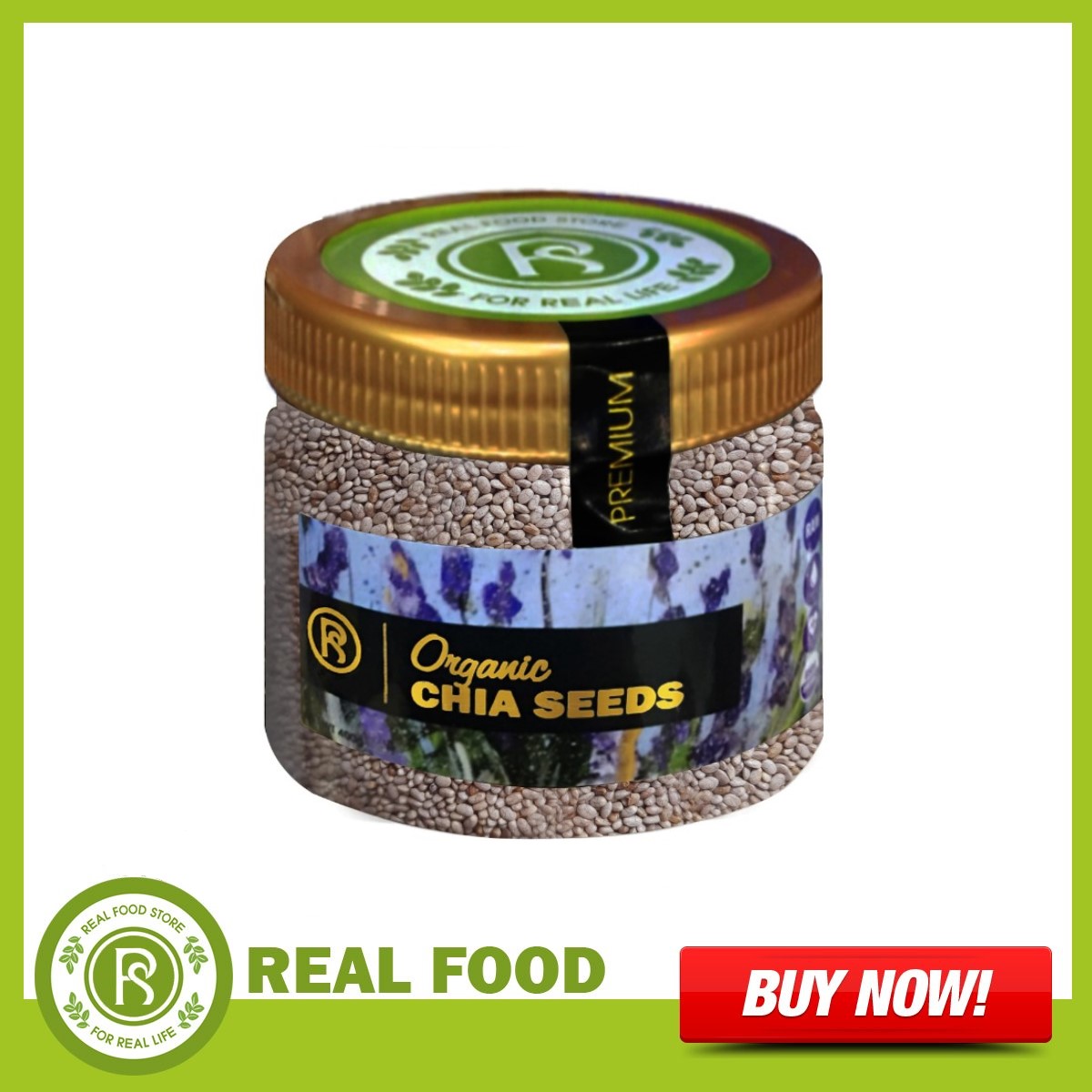 Hũ Chia Trắng REAL FOOD STORE (400G)