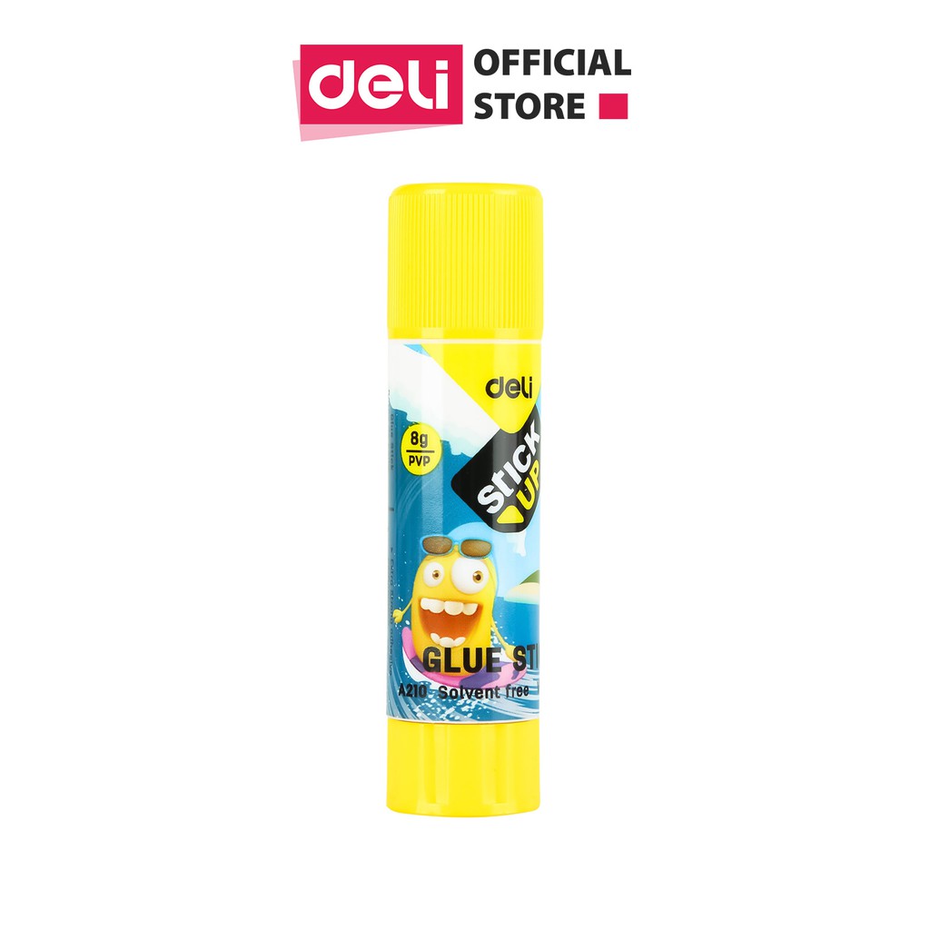Hồ Khô Kết Dính Mạnh 8G Deli, Vàng - 24 Lọ/Hộp - EA21010