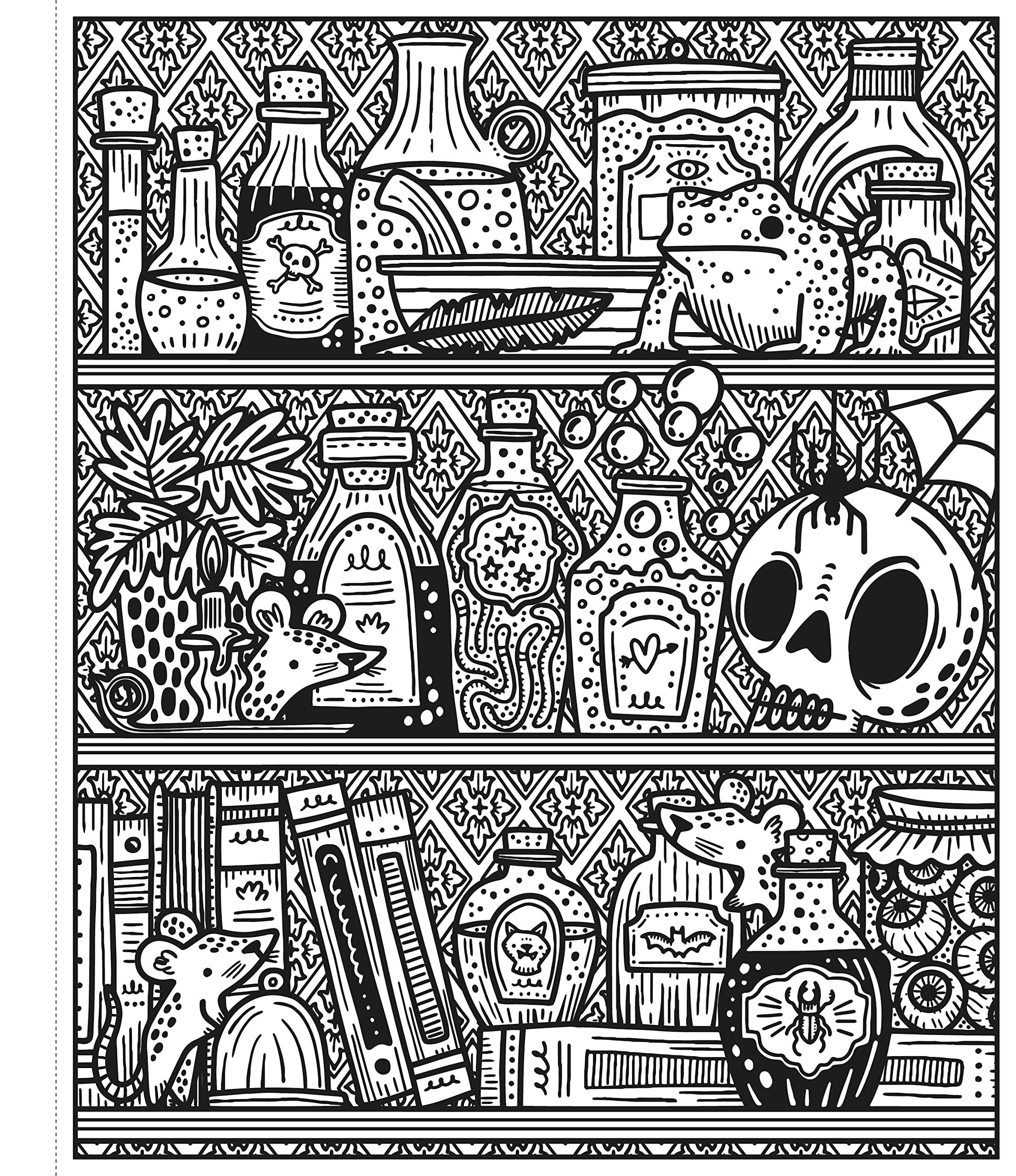 Halloween Magic Painting Book