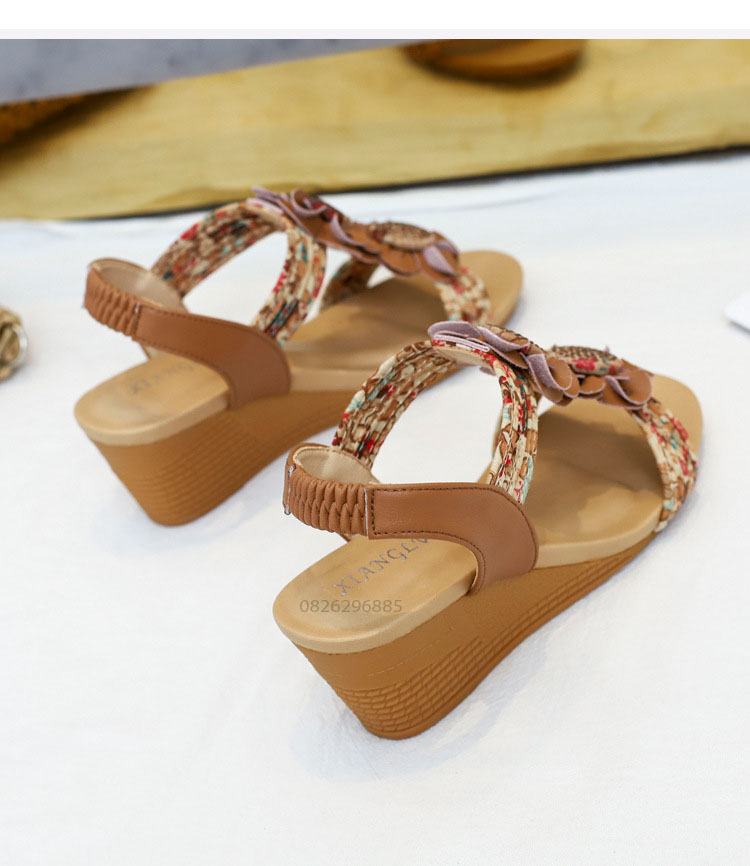 Giày quai ngang nữ giày sandals nữ dép quai hậu nữ cao 5 cm - 320-324