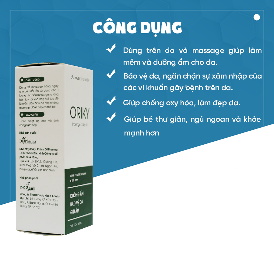 Combo 3 Chai Nước tắm thảo dược Yaocare Baby - DK Pharma 250ml tặng 1 Dầu massage Oriky60ml