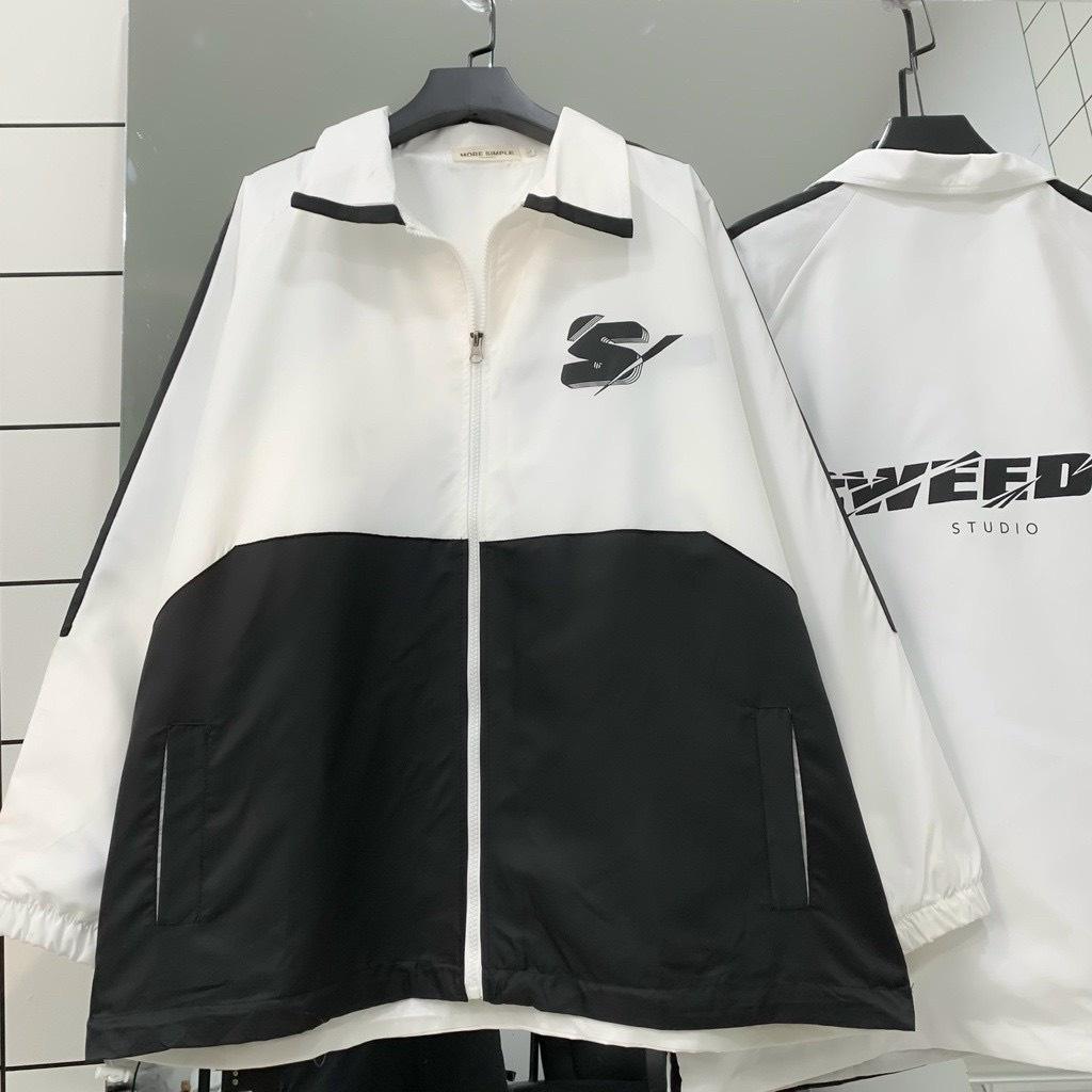 Áo Khoác Bomber Dù 2 Lớp In S Sweeder Form Unisex Nam Nữ