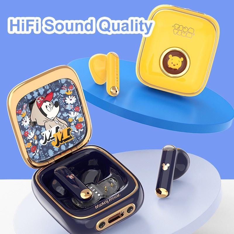 Tai Nghe Nhét Tai Bluetooth Không Dây Chống Tiếng Ồn Hình Chuột Mickey Minnie Disney Dễ Thương