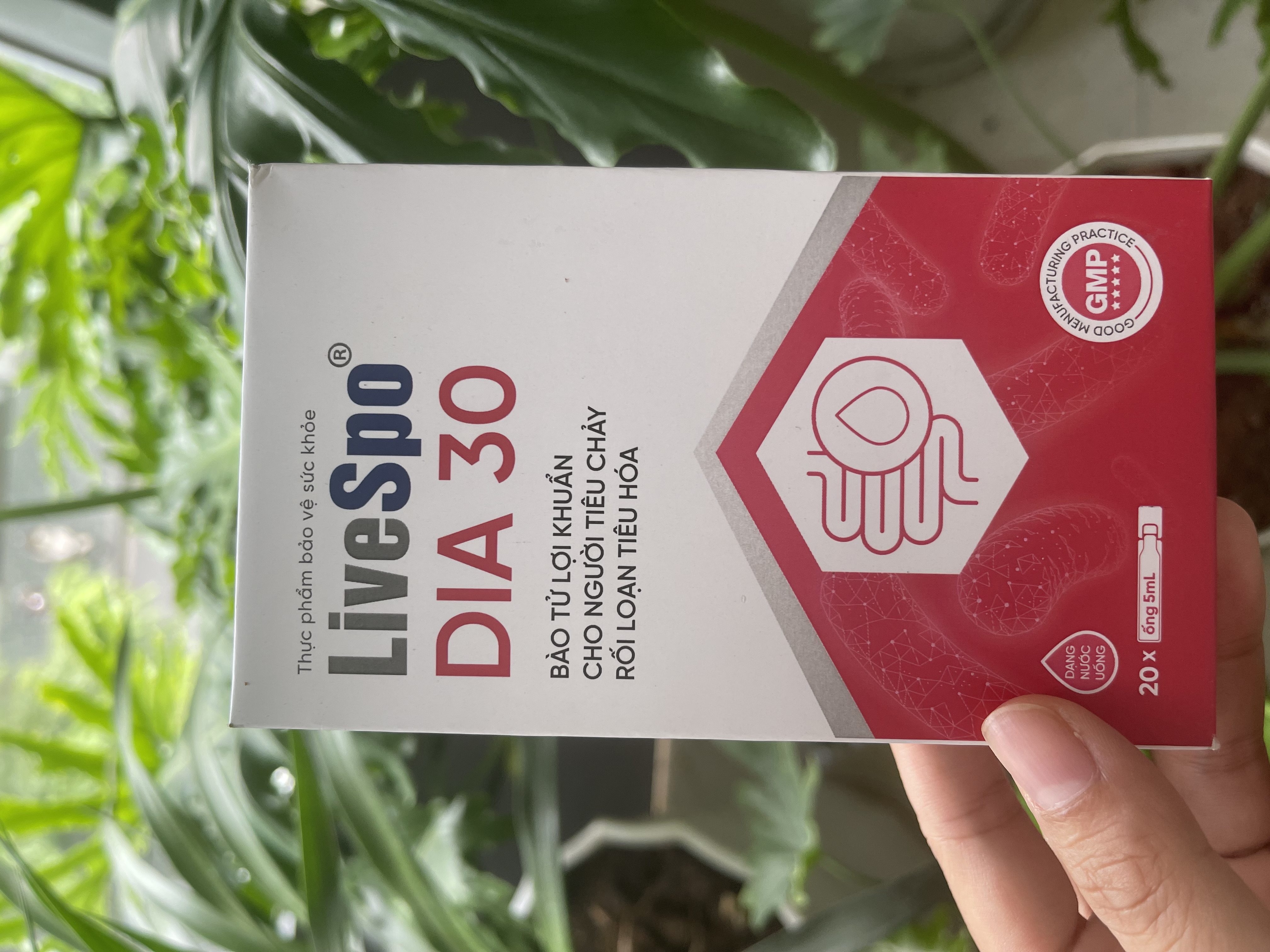 Livespo Spo DIA 30 - Giảm Triệu Chứng Tiêu Chảy Cấp Hộp 10 ống x 5ml