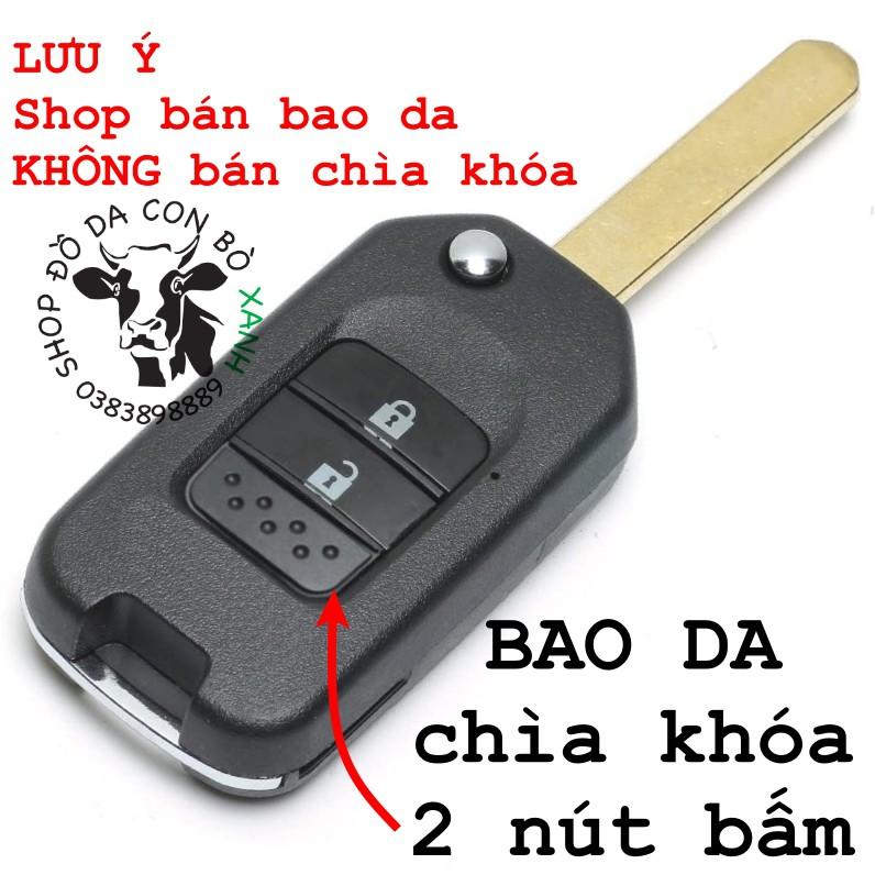 Bao da dành cho chìa chế Honda City Civic, chìa độ, chìa gập C007