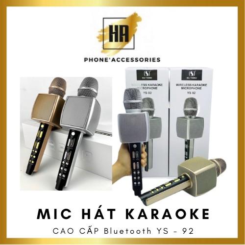 Mic hát karaoke cao cấp ys92, âm thanh vang hát hay, đỉnh cao nhất trong các dòng mic hát cầm tay phukienhuonganh