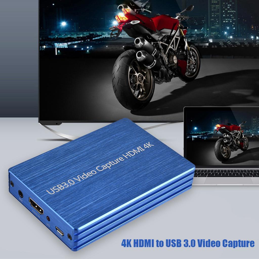 HDMI USB3.0 Game Video Capture Card 1080p Video Adapter Live Recording Blue