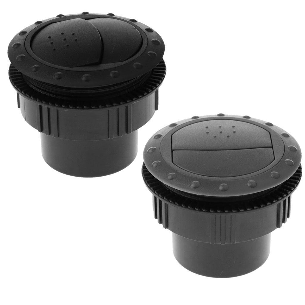 RV Motorhome Truck Trailer Interior Air Vent Exhaust Outlet Black