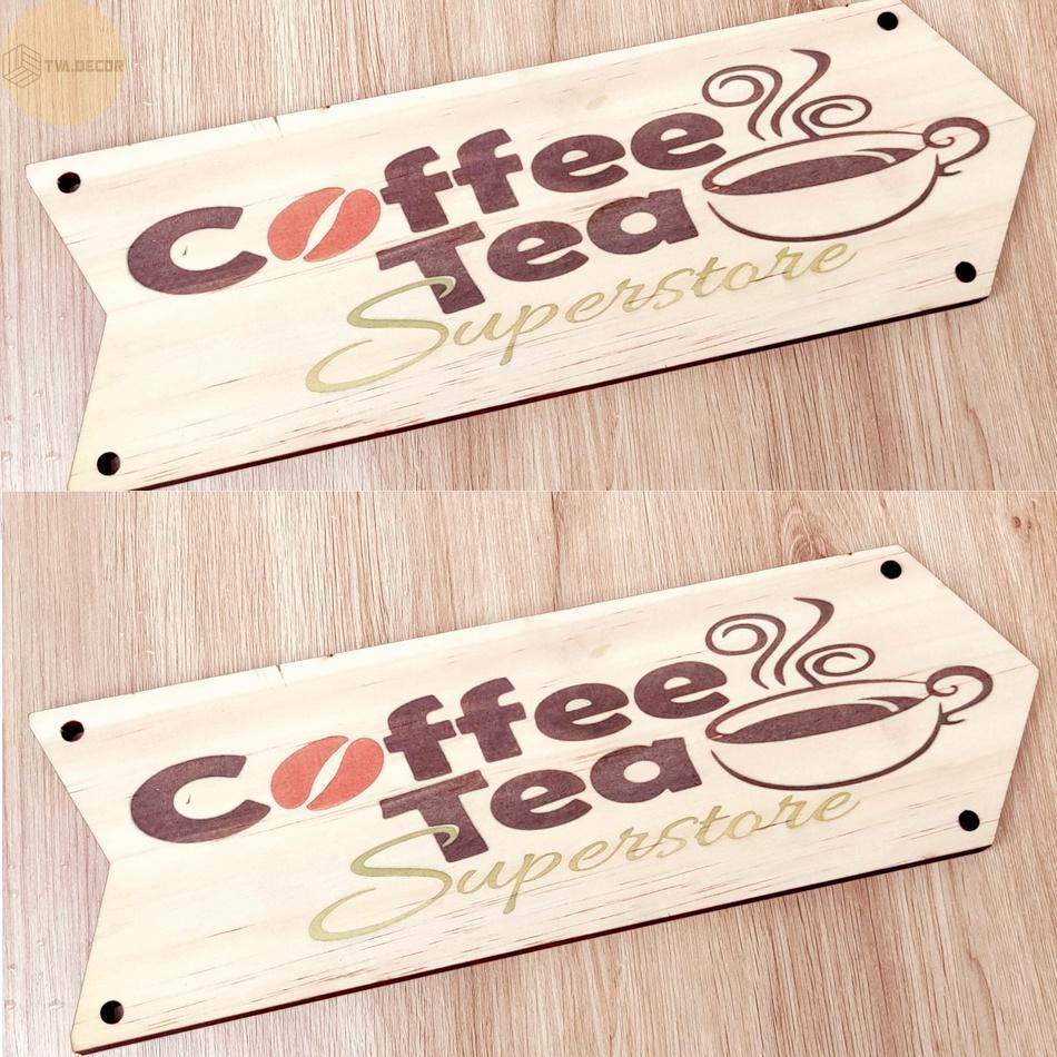 Bảng gỗ treo cửa trang trí chữ Welcome đón khách dùng cho shop,cửa hàng,cửa tiệm cafe trà sữa GoldenDeer GD154