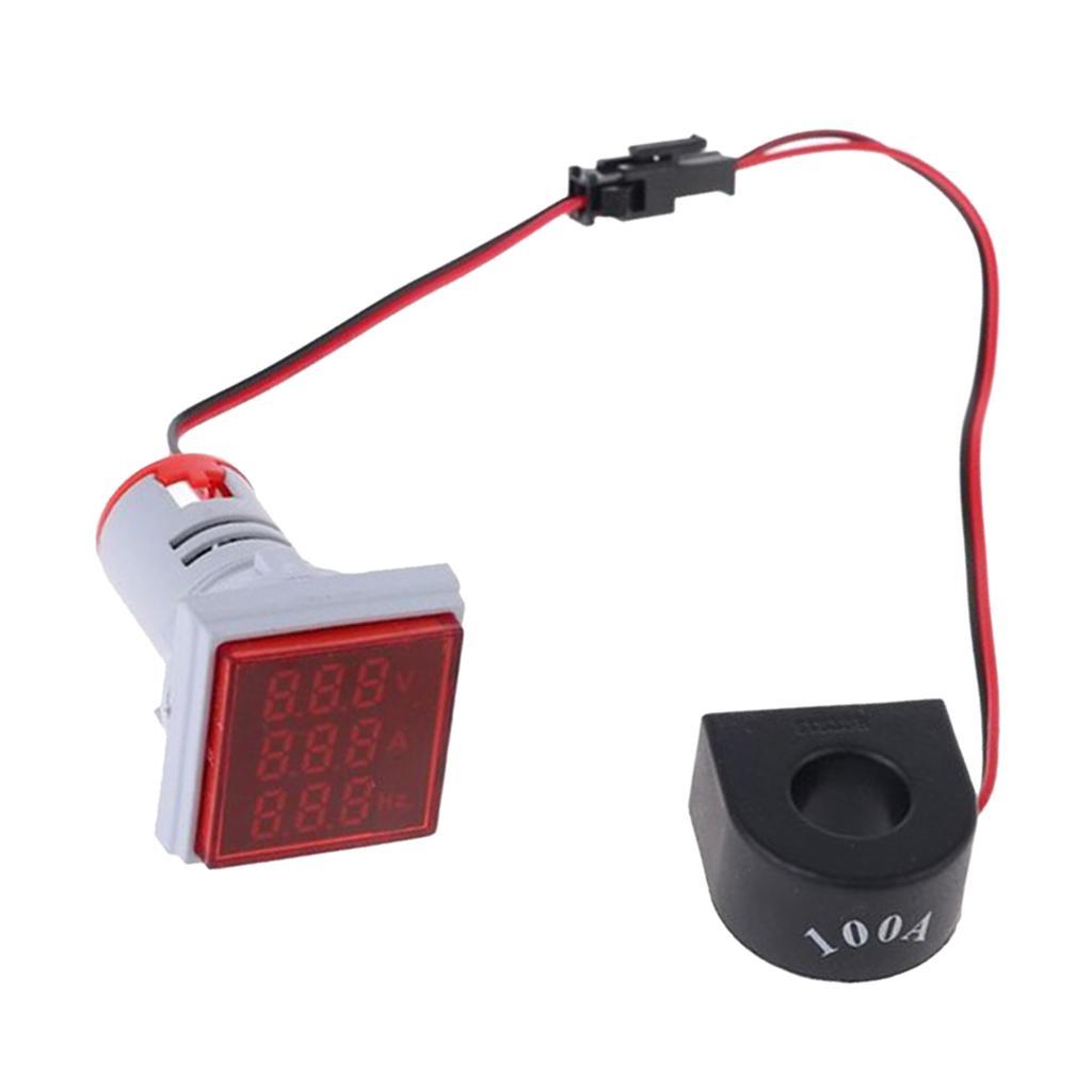 6 Pieces LED Digital Hertz Meter Voltage Current Frequency